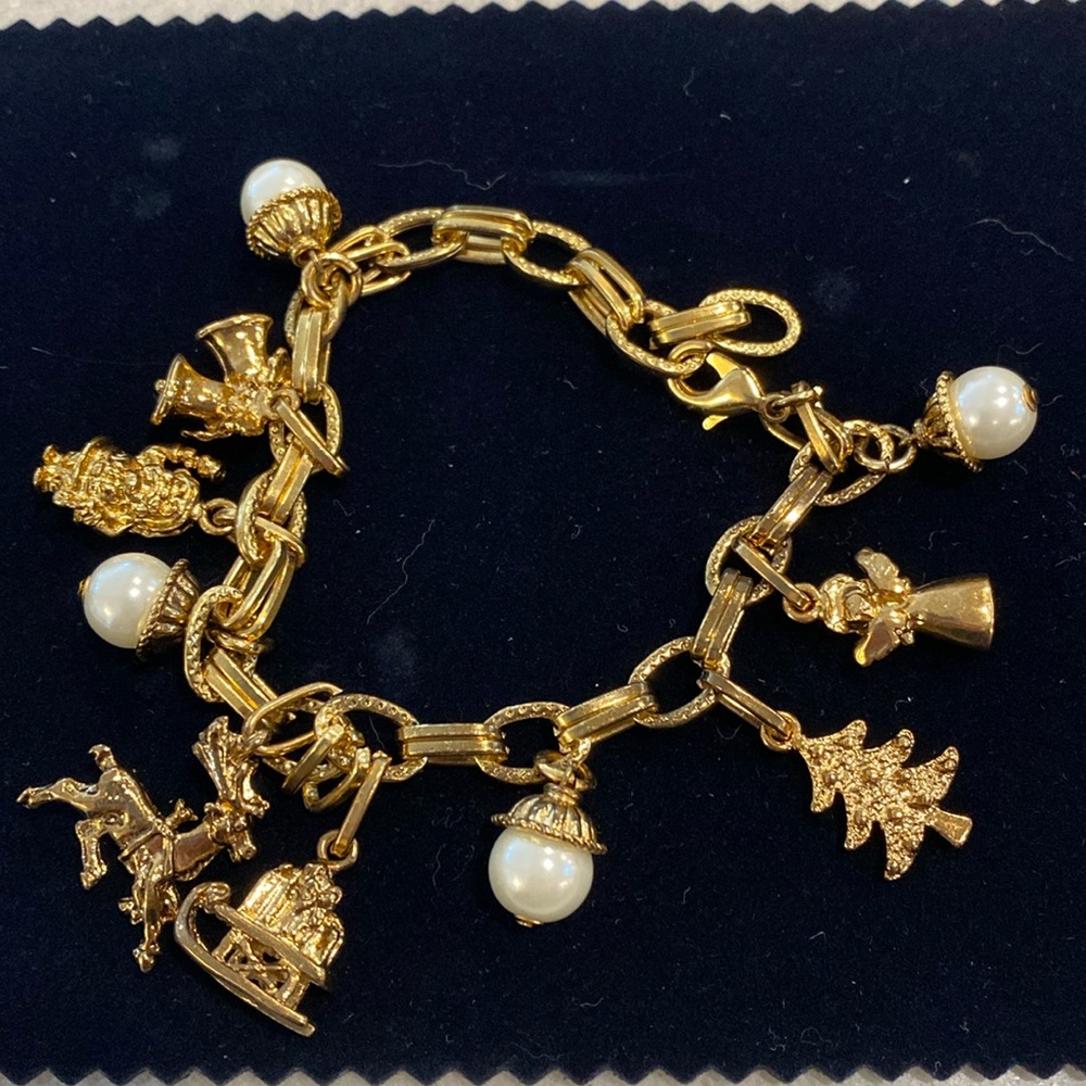 Stauer Christmas Charm Bracelet